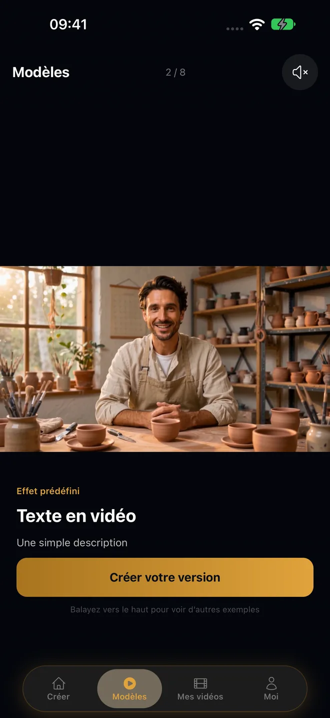 Création vidéo à partir de texte