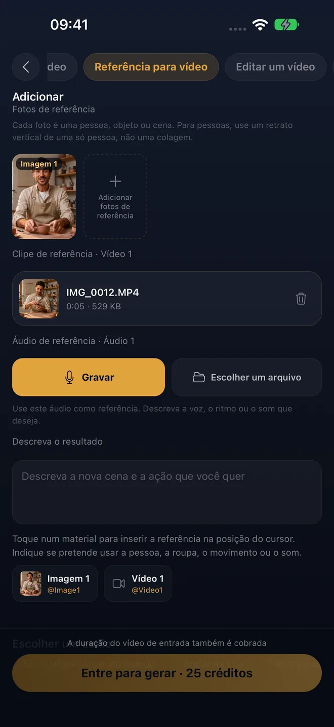 Mostre o que você quer